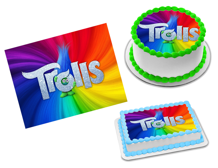 Trolls Edible Image Frosting Sheet #1 (70+ sizes)