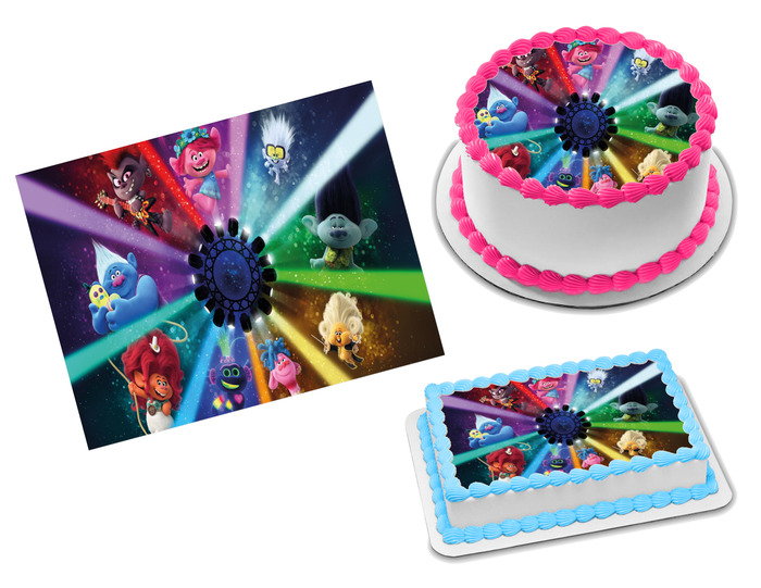 Trolls World Tour Edible Image Frosting Sheet #5 (70+ sizes)