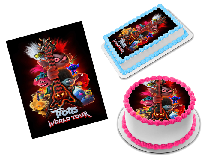 Trolls World Tour Edible Image Frosting Sheet #7 (70+ sizes)