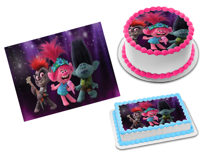Trolls World Tour Edible Image Frosting Sheet #8 (70+ sizes)