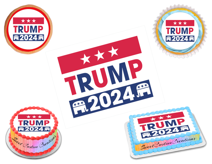 Trump Edible Image Frosting Sheet #16 (70+ sizes)