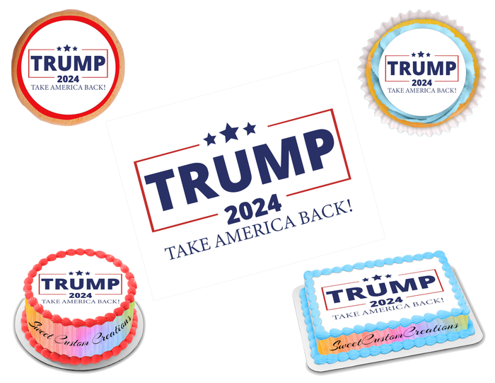 Trump Edible Image Frosting Sheet #23 (70+ sizes)