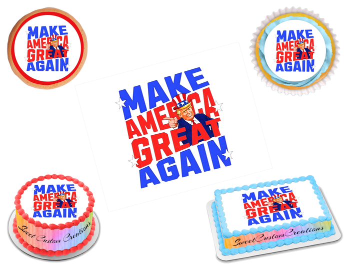 Trump Edible Image Frosting Sheet #28 (70+ sizes)