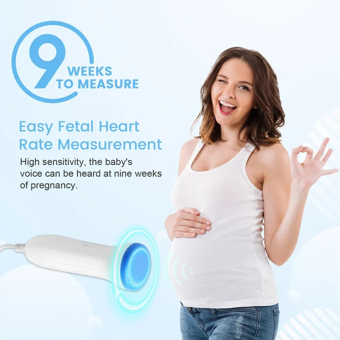 3MHz Ultrasonic Baby Heartbeat Monitor - Cozy Nursery