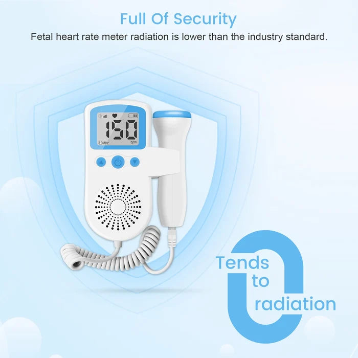 3MHz Ultrasonic Baby Heartbeat Monitor - Cozy Nursery