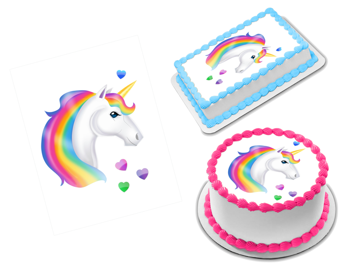 Unicorn Edible Image Frosting Sheet #39 (70+ sizes)