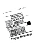 UPS Ground Label Edible Image Frosting Sheet #1 (80+ sizes)