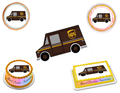 UPS Truck Edible Image Frosting Sheet #22 (80+ sizes)