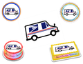 USPS Truck Edible Image Frosting Sheet #2 (80+ sizes)