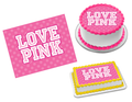 Victoria's Secret Pink Edible Image Frosting Sheet #3 (70+ sizes)