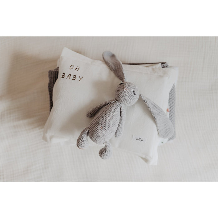WASHED COTTON PILLOW "OH BABY" - Cozy Nursery