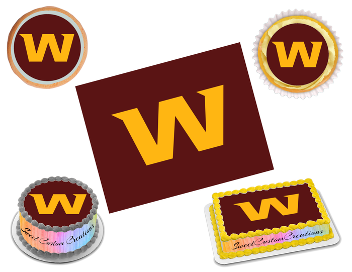 Washington Football Team Edible Image Frosting Sheet #40 (70+ sizes)