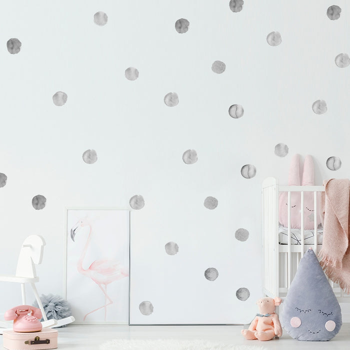 Watercolor Dot Wall Decals - Cozy Nursery
