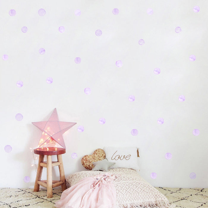 Watercolor Dot Wall Decals - Cozy Nursery