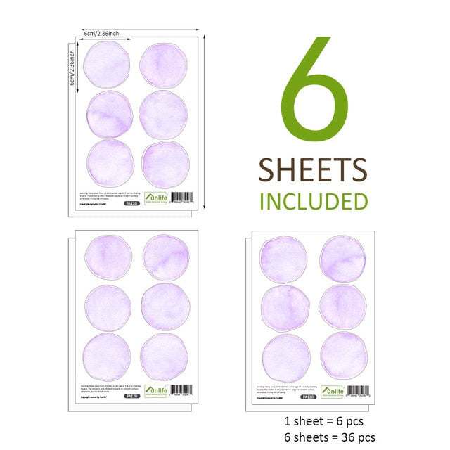 Watercolor Dot Wall Decals - Cozy Nursery