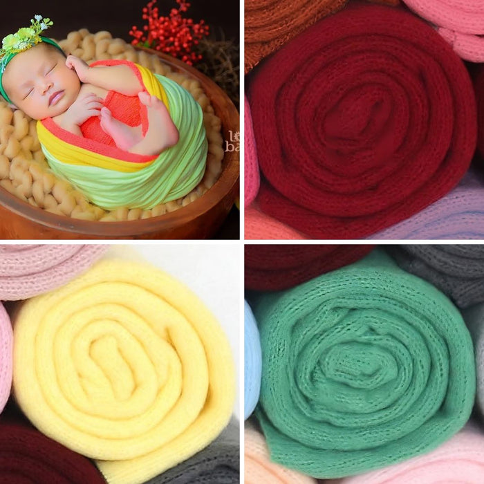 Watermelon Baby Newborn Wraps for Photography Bundle - Cozy Nursery