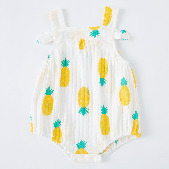 Watermelon Knitted Summer Romper