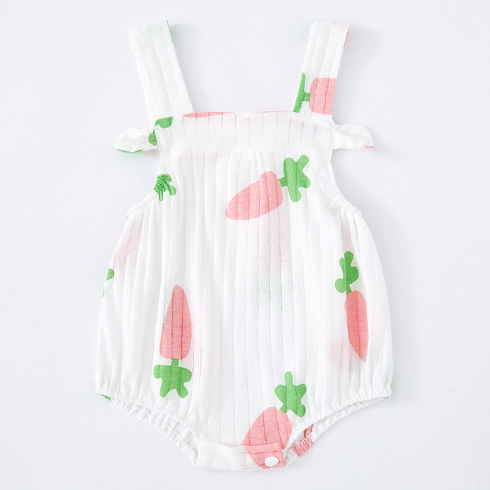 Watermelon Knitted Summer Romper