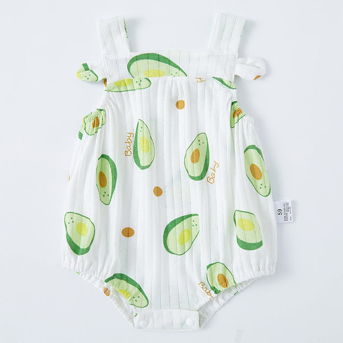 Watermelon Knitted Summer Romper