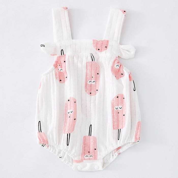 Watermelon Knitted Summer Romper