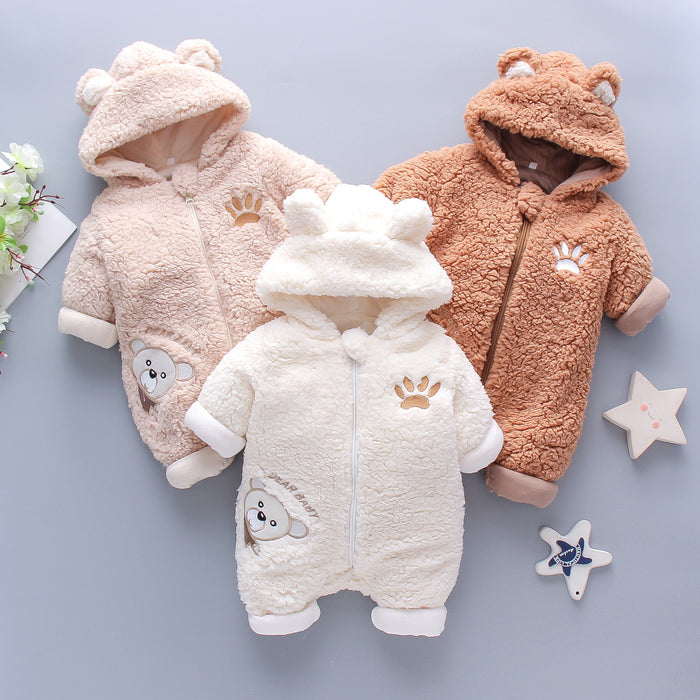 Winter Baby Boy Girl Romper Cotton Clothes - Cozy Nursery