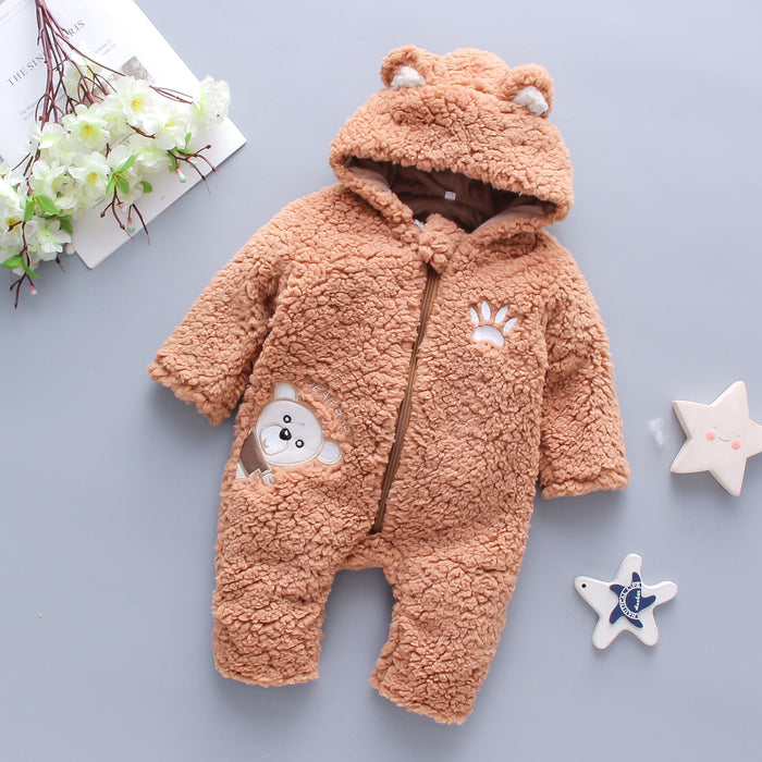 Winter Baby Boy Girl Romper Cotton Clothes - Cozy Nursery