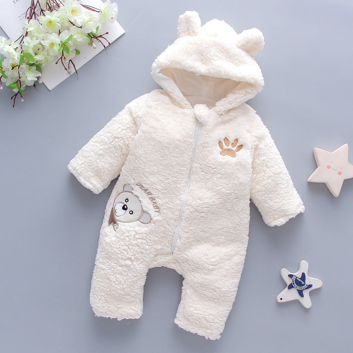 Winter Baby Boy Girl Romper Cotton Clothes - Cozy Nursery