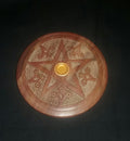 WOODEN CONE/ STICK INCENSE BURNER/ ALTAR TILE