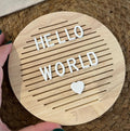 Wooden Letter Message Board