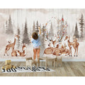Woodland Nursery Forest Elk Wallpaper - Cozy Nursery