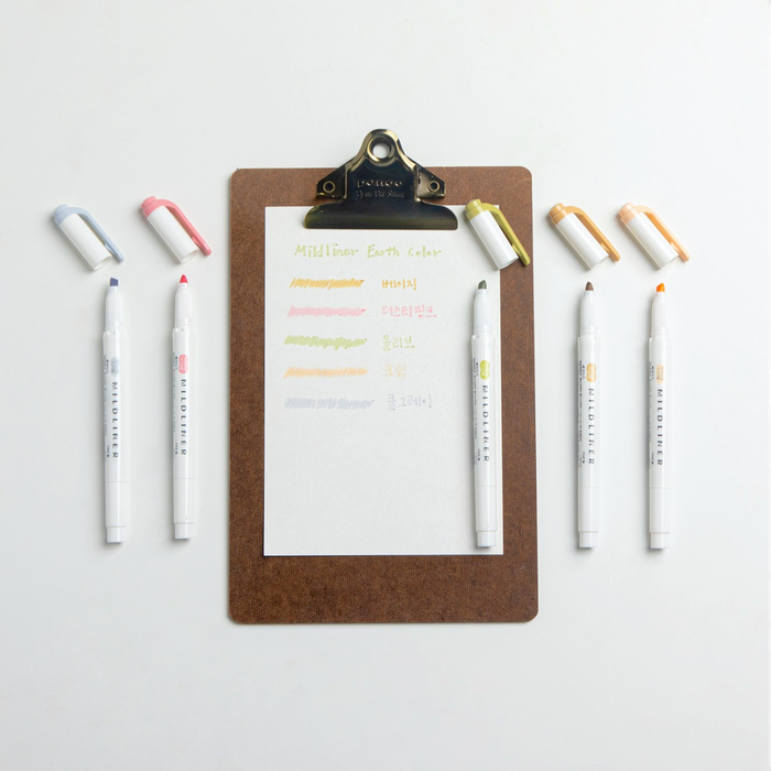 Zebra Mildliner Double Sided Highlighters - Mild Natural