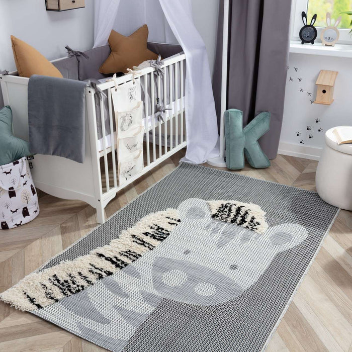 Zebra Rug - Cozy Nursery